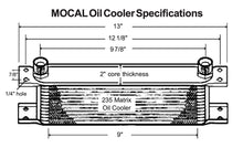 Load image into Gallery viewer, Mocal Oil Cooler - 235mm Width